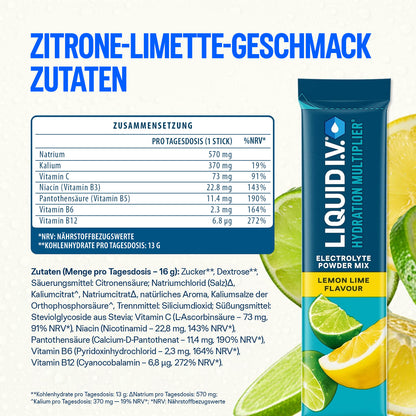 Liquid I.V.® Hydration Multiplier® DE - Lemon Lime 24PK