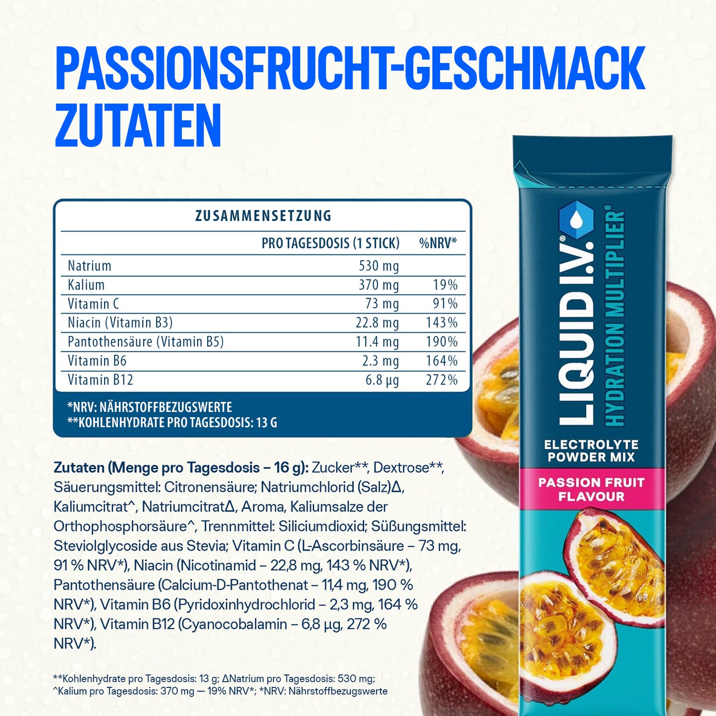 Liquid I.V.® Hydration Multiplier® DE - Passion Fruit 24PK